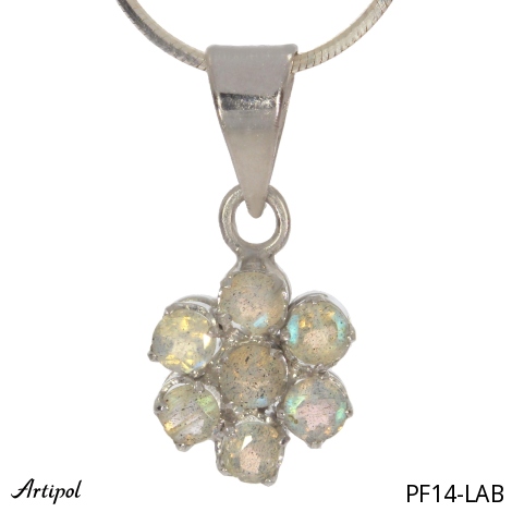 Pendentif PF14-LAB en Labradorite véritable
