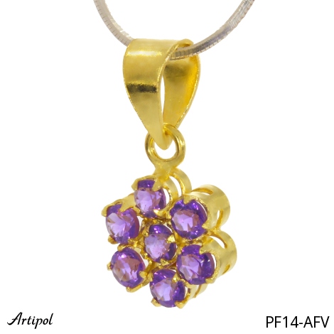 Pendant PF14-AFV with real Amethyst