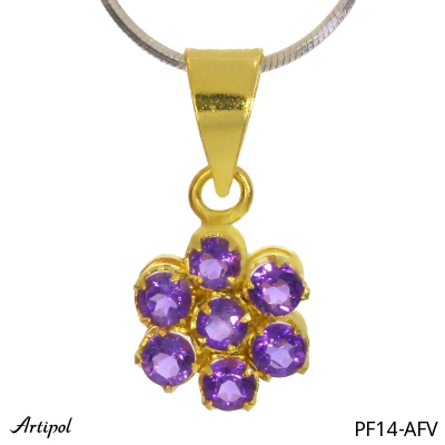 Pendant PF14-AFV with real Amethyst