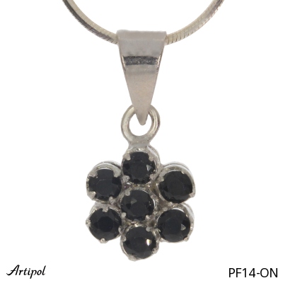 Pendant PF14-ON with real Black Onyx