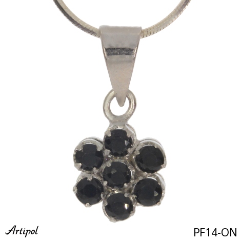 Pendant PF14-ON with real Black Onyx