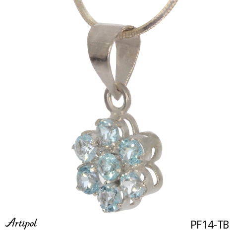 Wisiorek PF14-TB z Topazem niebieskim