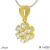 Pendentif PF14-TBV en Topaze bleue véritable