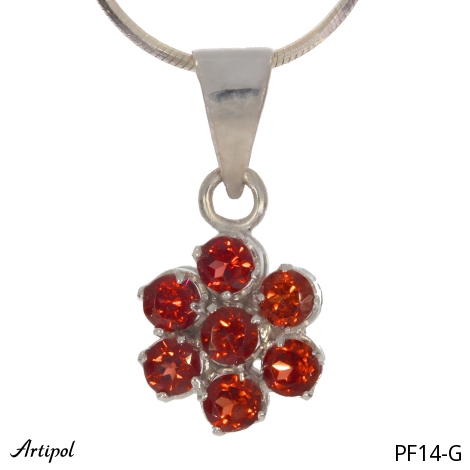 Pendant PF14-G with real Garnet