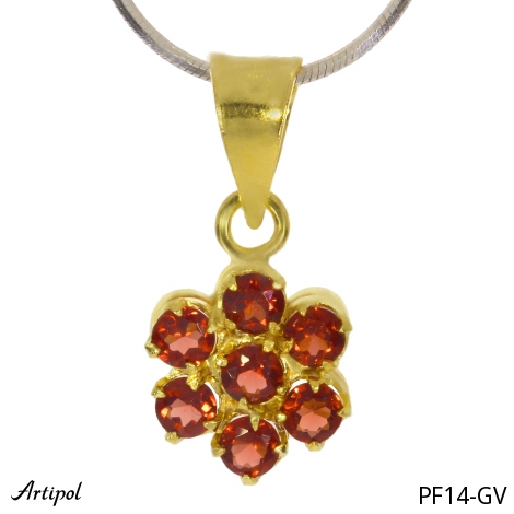 Pendant PF14-GV with real Garnet