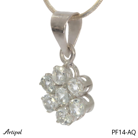 Anhänger PF14-AQ mit echter Aquamarin