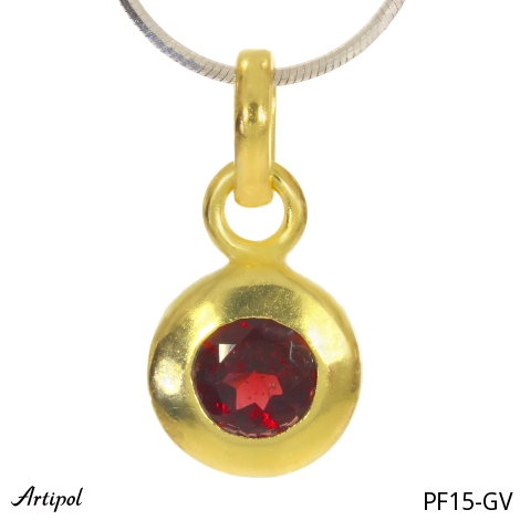 Pendentif PF15-GV en Grenat véritable