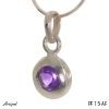 Pendentif PF15-AF en Amethyste véritable