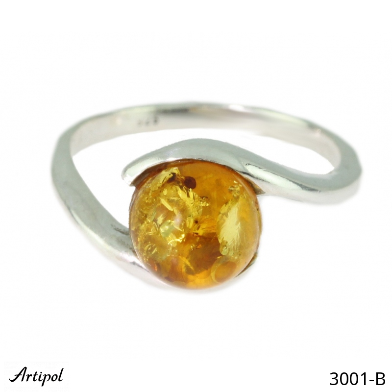 Ring 3001-B with real Amber