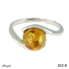 Ring 3001-B with real Amber