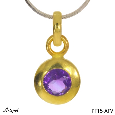 Pendant PF15-AFV with real Amethyst