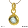 Pendant PF15-TBV with real Blue topaz