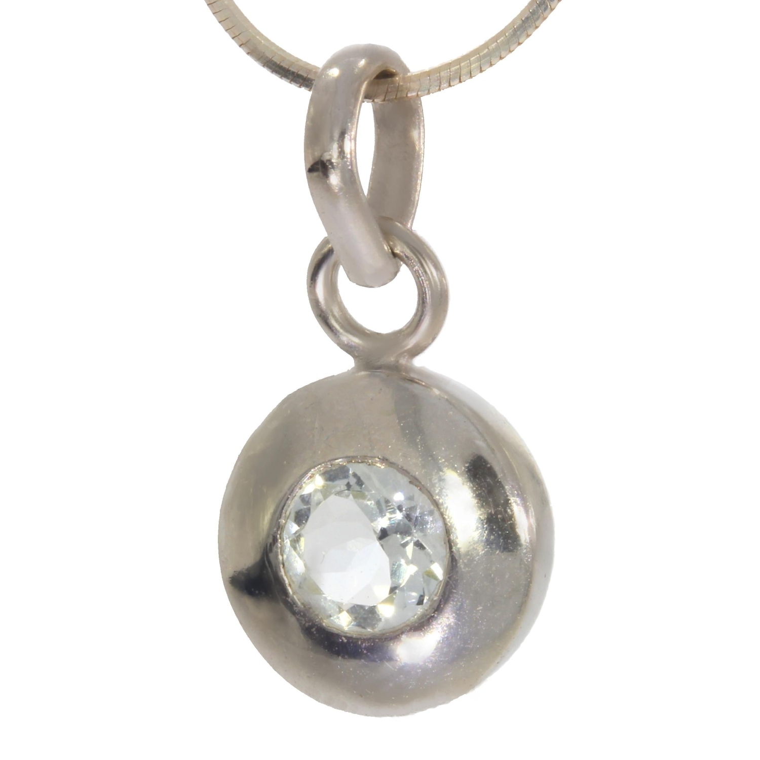 Puce D'oreille Dolly-Bijoux En Argent 925 - Sertie Aigue-marine Et CZ, Rhodié, Neuf
