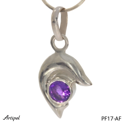 Pendant PF17-AF with real Amethyst faceted
