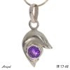 Pendant PF17-AF with real Amethyst