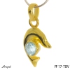 Pendentif PF17-TBV en Topaze bleue véritable