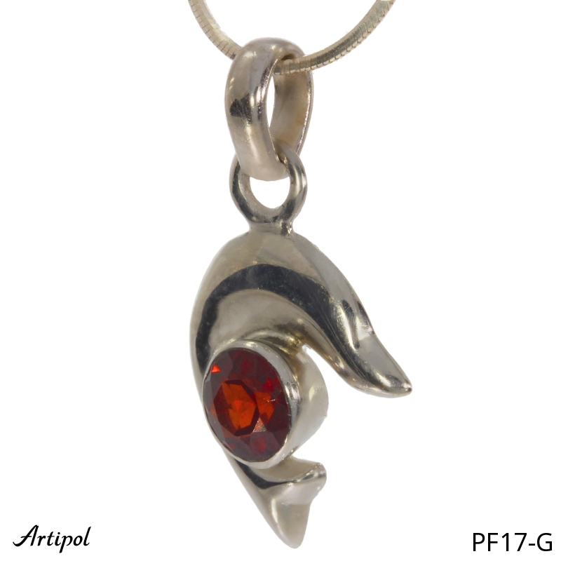 Pendant PF17-G with real Garnet