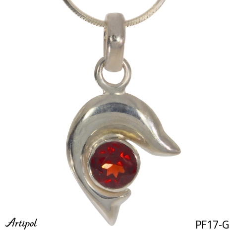 Pendant PF17-G with real Garnet