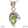 Pendant PF17-P with real Peridot