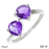 Ring M27-AF with real Amethyst