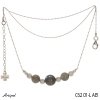 Collier C6201-LAB en Labradorite véritable