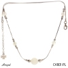 Necklace C4801-PL with real Moonstone