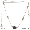 Necklace C4801-LAB with real Labradorite