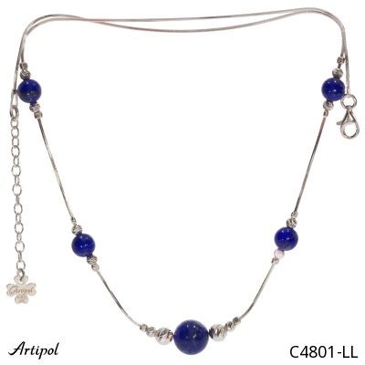 Necklace C4801-LL with real Lapis-lazuli