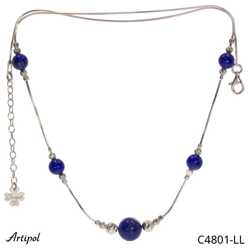 Collier C4801-LL en Lapis-lazuli véritable