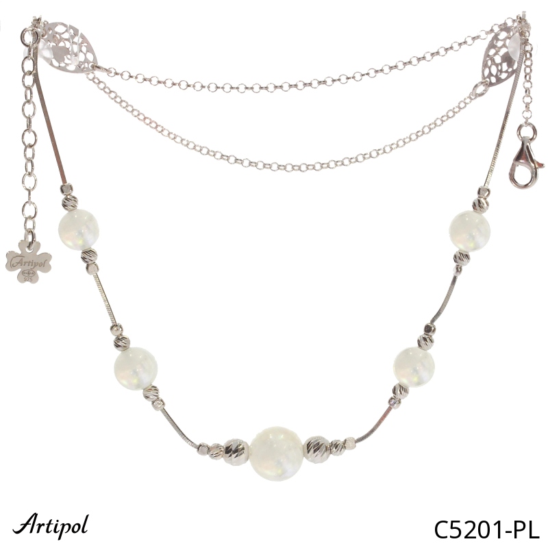 Collier C5201-PL en Pierre de lune véritable