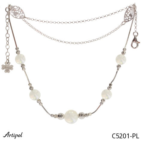 Collier C5201-PL en Pierre de lune véritable