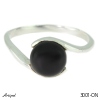 Ring 3001-ON mit echter Schwarzem Onyx