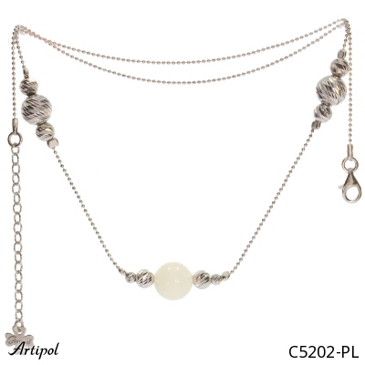 Collier C5202-PL en Pierre de lune véritable