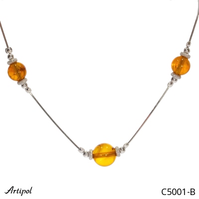 Collier C5001-B en Ambre véritable