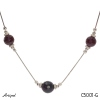Necklace C5001-G with real Garnet