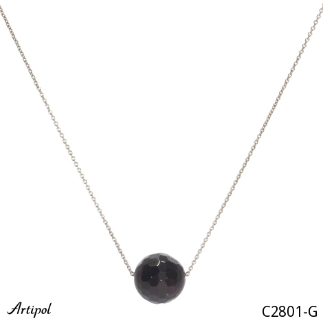 Collier C2801-G en Grenat véritable
