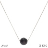 Necklace C2801-G with real Garnet