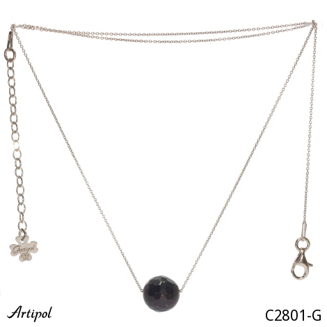 Collier C2801-G en Grenat véritable