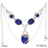Necklace C11001-LL with real Lapis lazuli