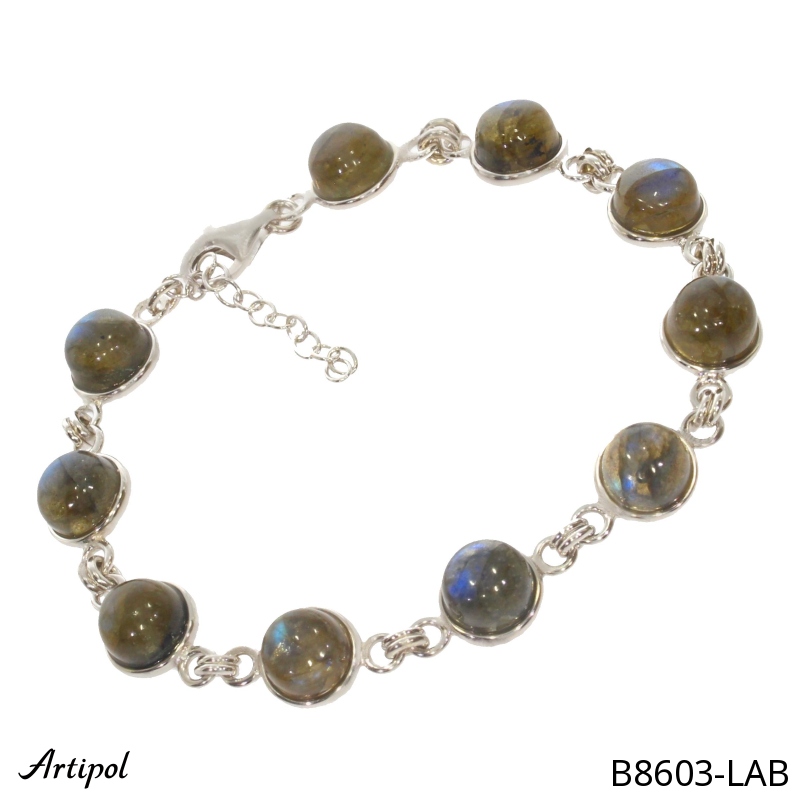 Armreif B8603-LAB mit echter Labradorit