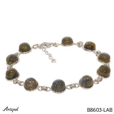 Bracelet B8603-LAB en Labradorite véritable