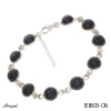 Armreif B8603-ON mit echter Schwarzem Onyx