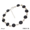 Bracelet B8603-ON en Onyx noir véritable