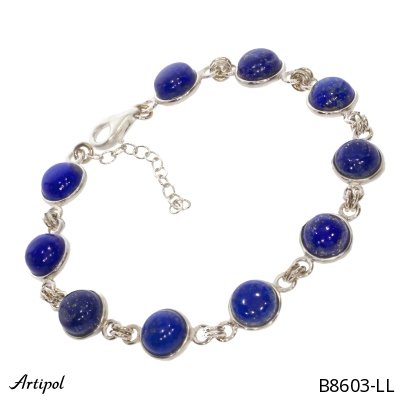 Bracelet B8603-LL en Lapis-lazuli véritable