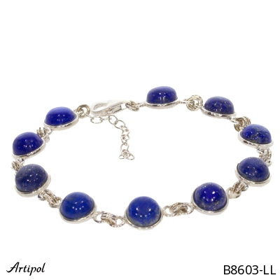Bracelet B8603-LL en Lapis-lazuli véritable