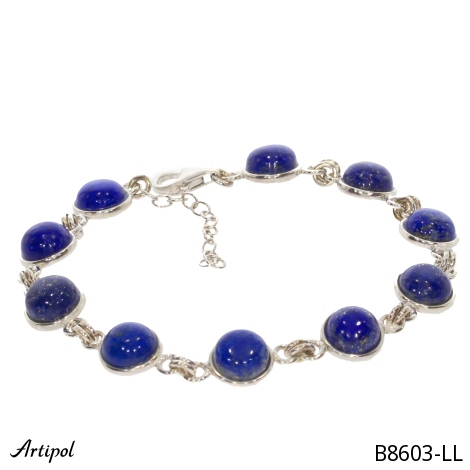 Bracelet B8603-LL en Lapis-lazuli véritable