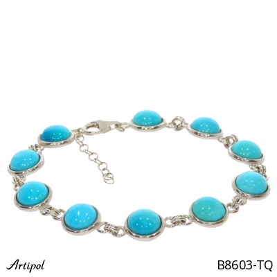 Bracelet B8603-TQ en Turquoise véritable