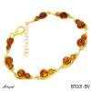 Bracelet B7001-BV with real Amber