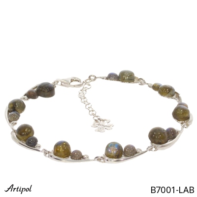 Bracelet B7001-LAB with real Labradorite