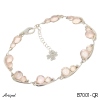 Bracelet B7001-QR with real Rose Quartz
